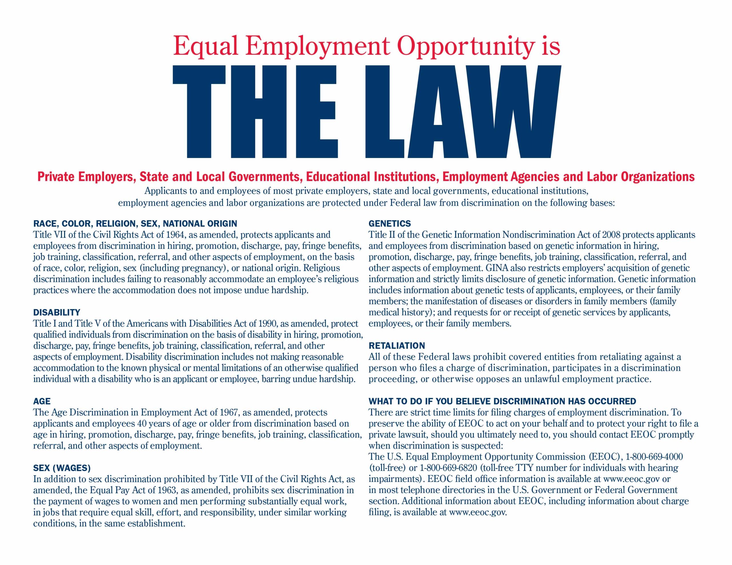 Equal Employment Opportunity Page 1